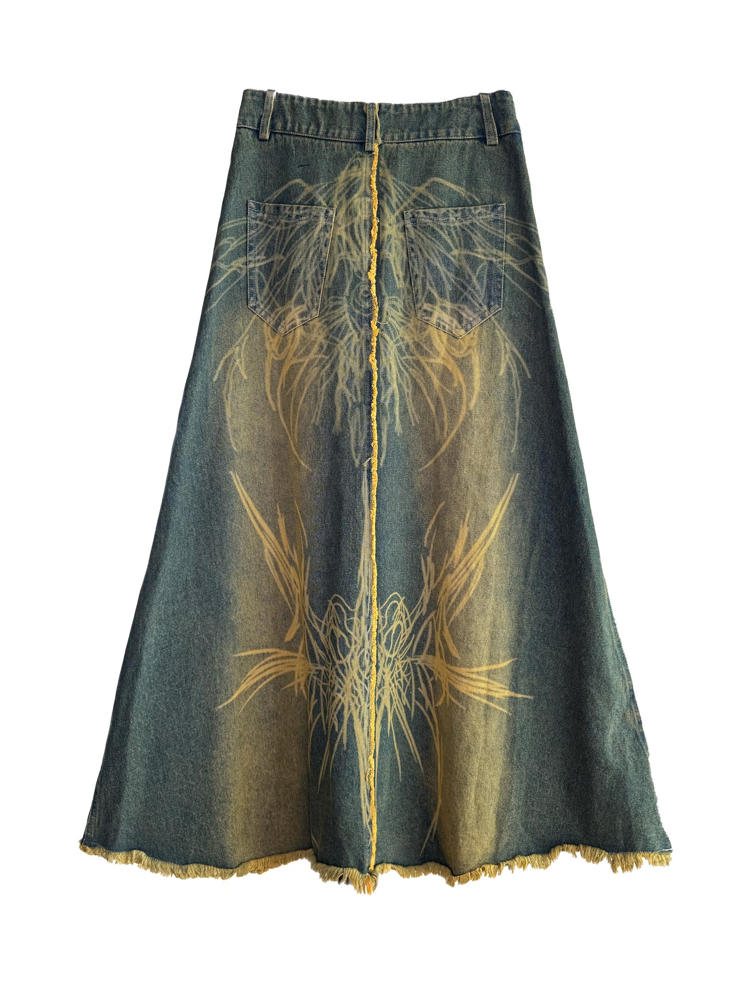 Elyoya Denim Maxi Skirt